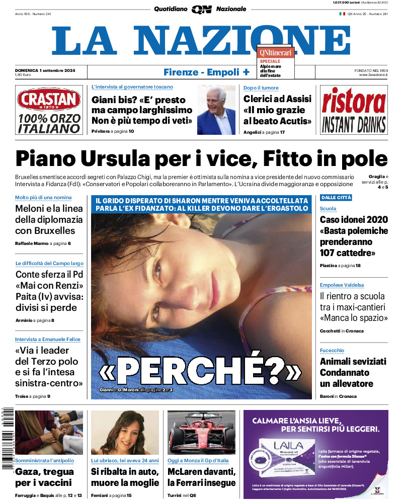 Prima-pagina-la nazione-edizione-di-oggi-20240901